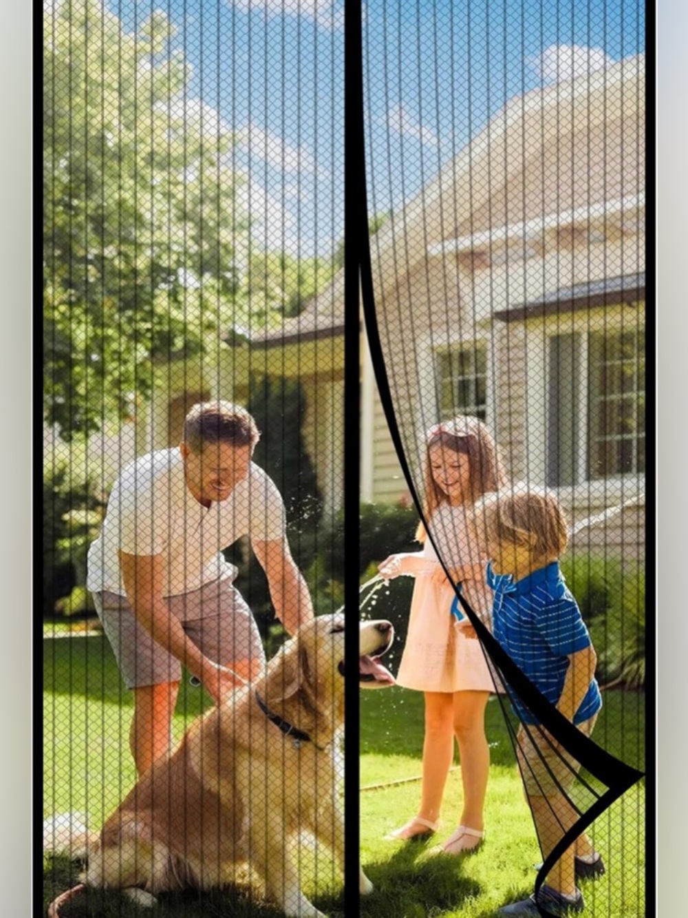 Magnetic Pet Door Screen - Black - Picture 4 of 5